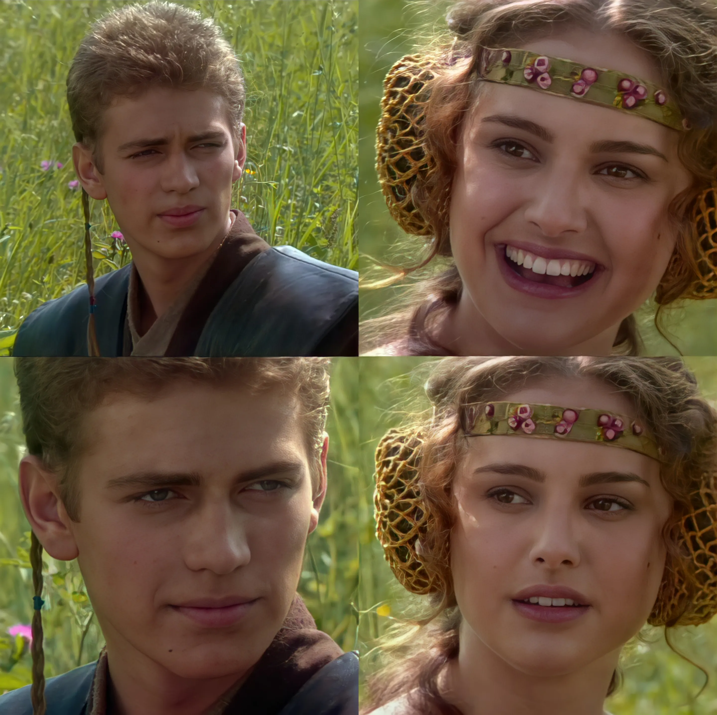 Anakin and Padme meme with four panels showing their conversation.