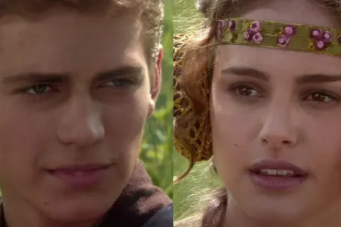 Anakin and Padme meme with four panels showing their conversation.