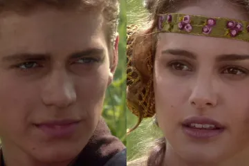 Anakin and Padme meme with four panels showing their conversation.