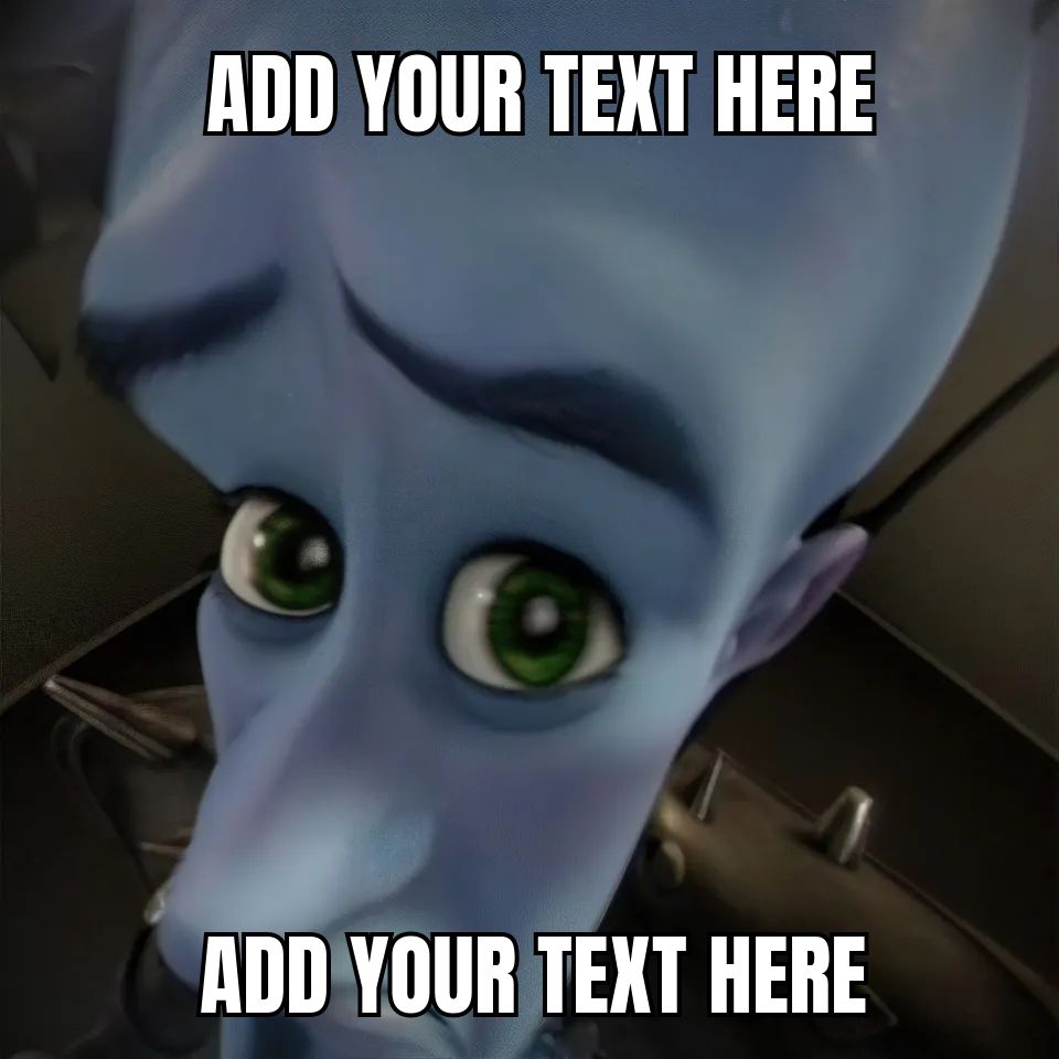 Megamind with a curious expression peeking from a corner.