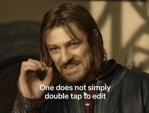 Boromir from Lord of the Rings making a gesture with his hand.