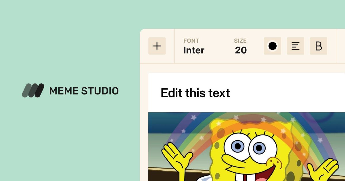Spongebob Rainbow Meme Template Meme Studio