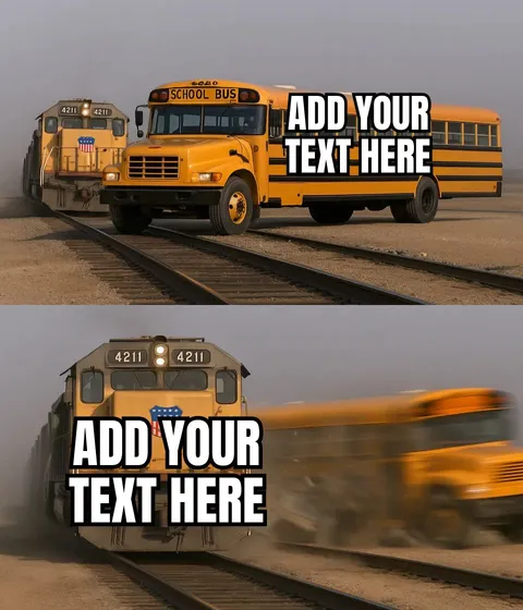 Train colliding with a yellow school bus at a railway crossing.